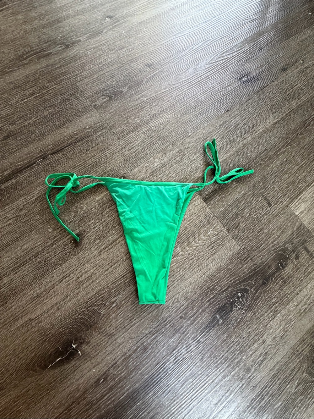 Women's Green Tie-Side Bikini Bottom - Classic Swim